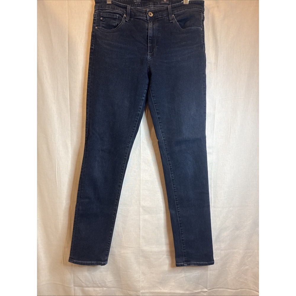AG Cigarette PRIMA Jeans Deep Indigo Inky Rocker Chic Slim Goth Punk/Grunge Glam
